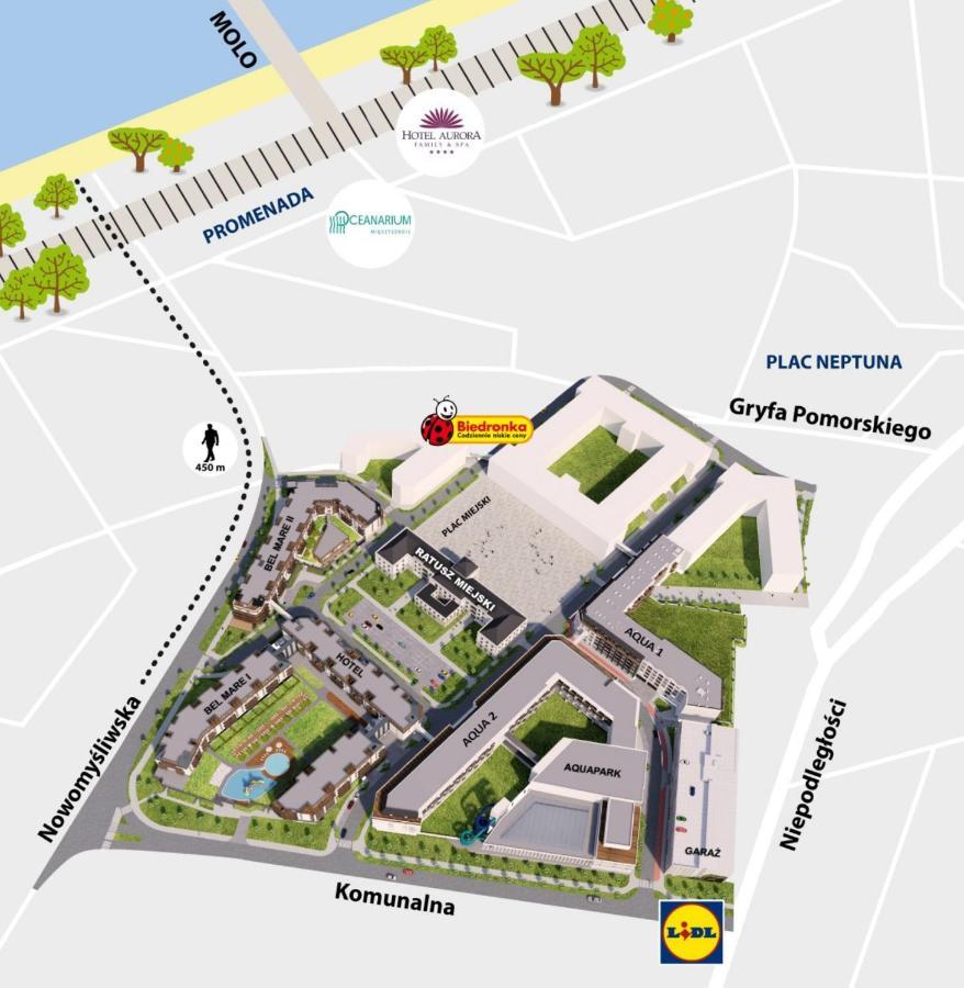 Bel Mare Apartament 128 Z Ogrodkiem Miedzyzdroje Eksteriør billede