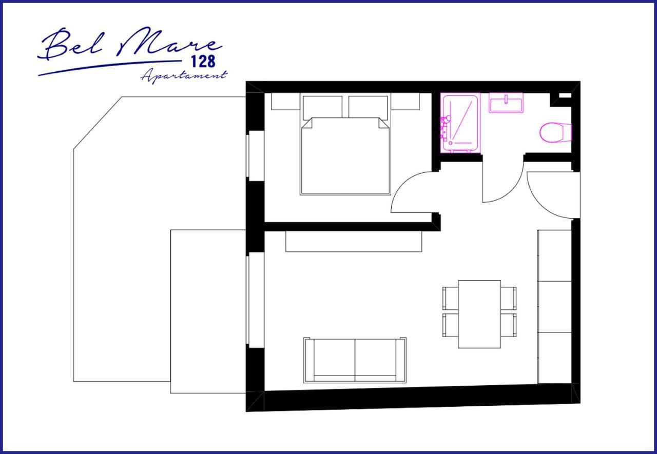 Bel Mare Apartament 128 Z Ogrodkiem Miedzyzdroje Eksteriør billede